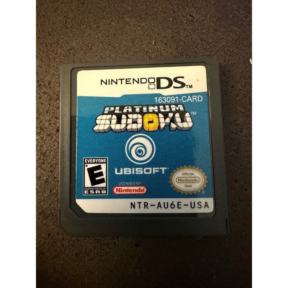 Platinum Sudoku Nintendo DS‎ Ubisoft NTR-AU6E-USA Puzzle Game Cartridge Only